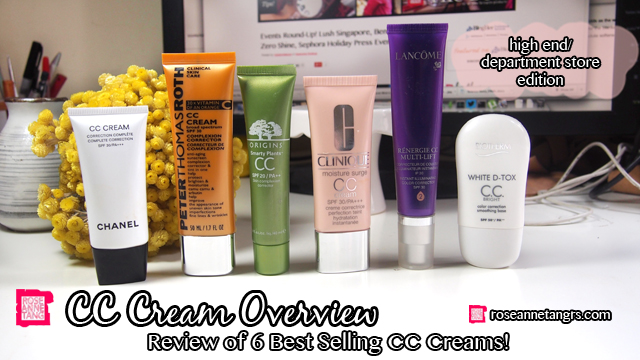 CC Cream Overview: Comparing & Reviewing Six Best Selling High  End/Department Store CC Creams! – roseannetangrs