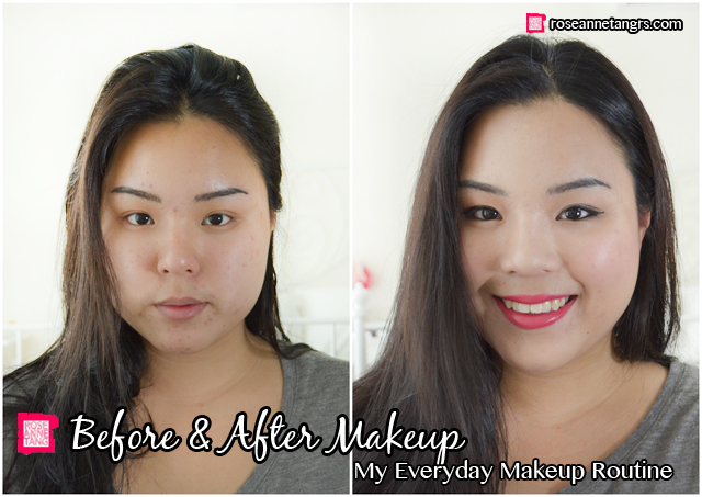 afrikansk Mærkelig Nerve Before and After Makeup: Everyday Asian Makeup Tutorial – roseannetangrs