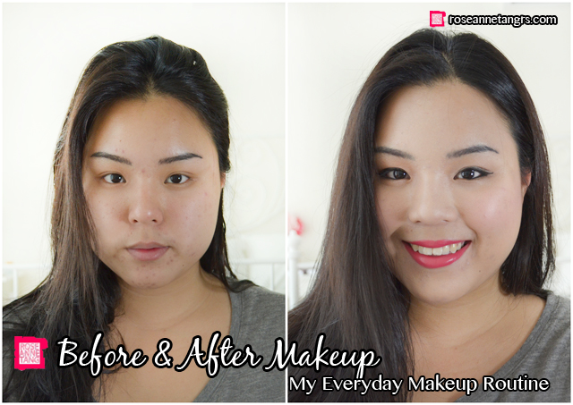 before and after makeup korean