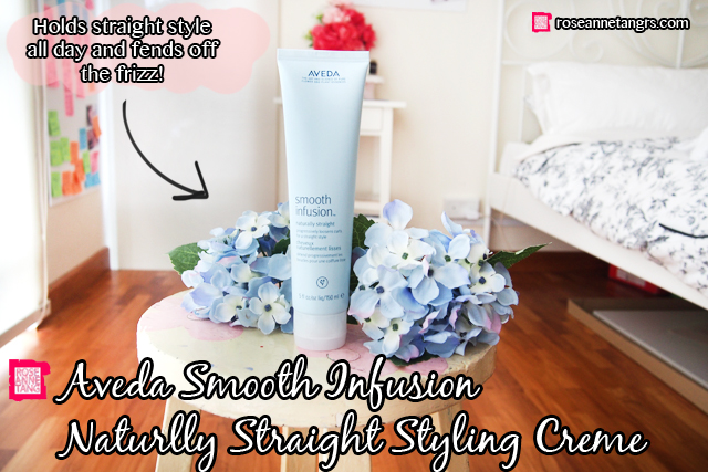 How To Get Naturally Straight Hair Aveda Smooth Infusion Styling Creme Review Roseannetangrs