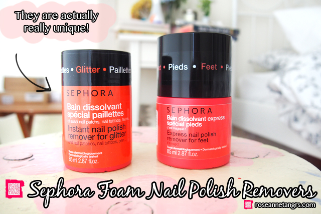 Review: Sephora Express Nail Polish Foam Removers – for Feet & for Glitter!  – roseannetangrs